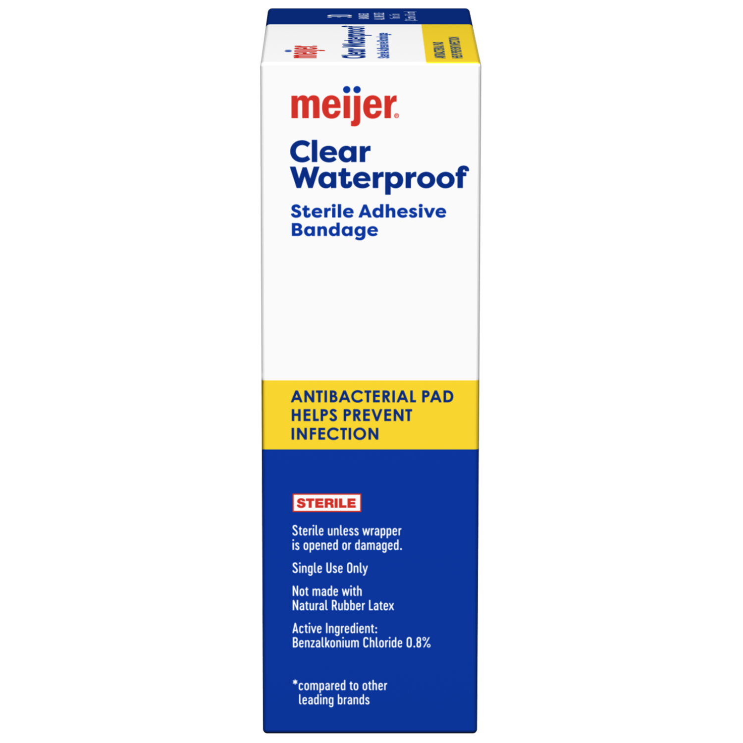 slide 4 of 6, Meijer Clear Waterproof Sterile Adhesive Bandage, 30 ct