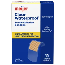 Meijer Clear Waterproof Sterile Adhesive Bandage