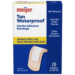 Meijer Waterproof Adhesive Bandages, Antibacterial