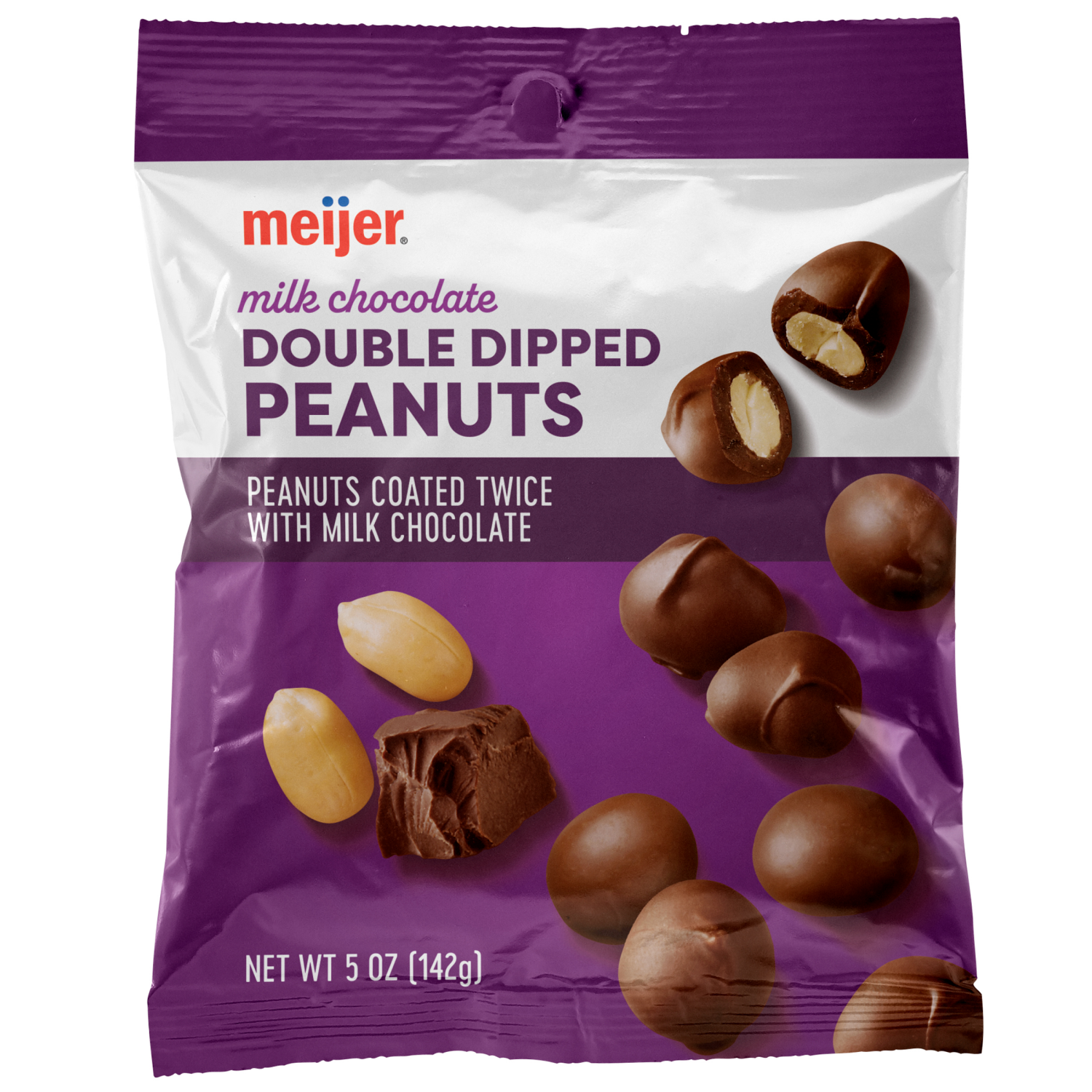 slide 1 of 2, Meijer Double Dipped Peanuts, 5 oz