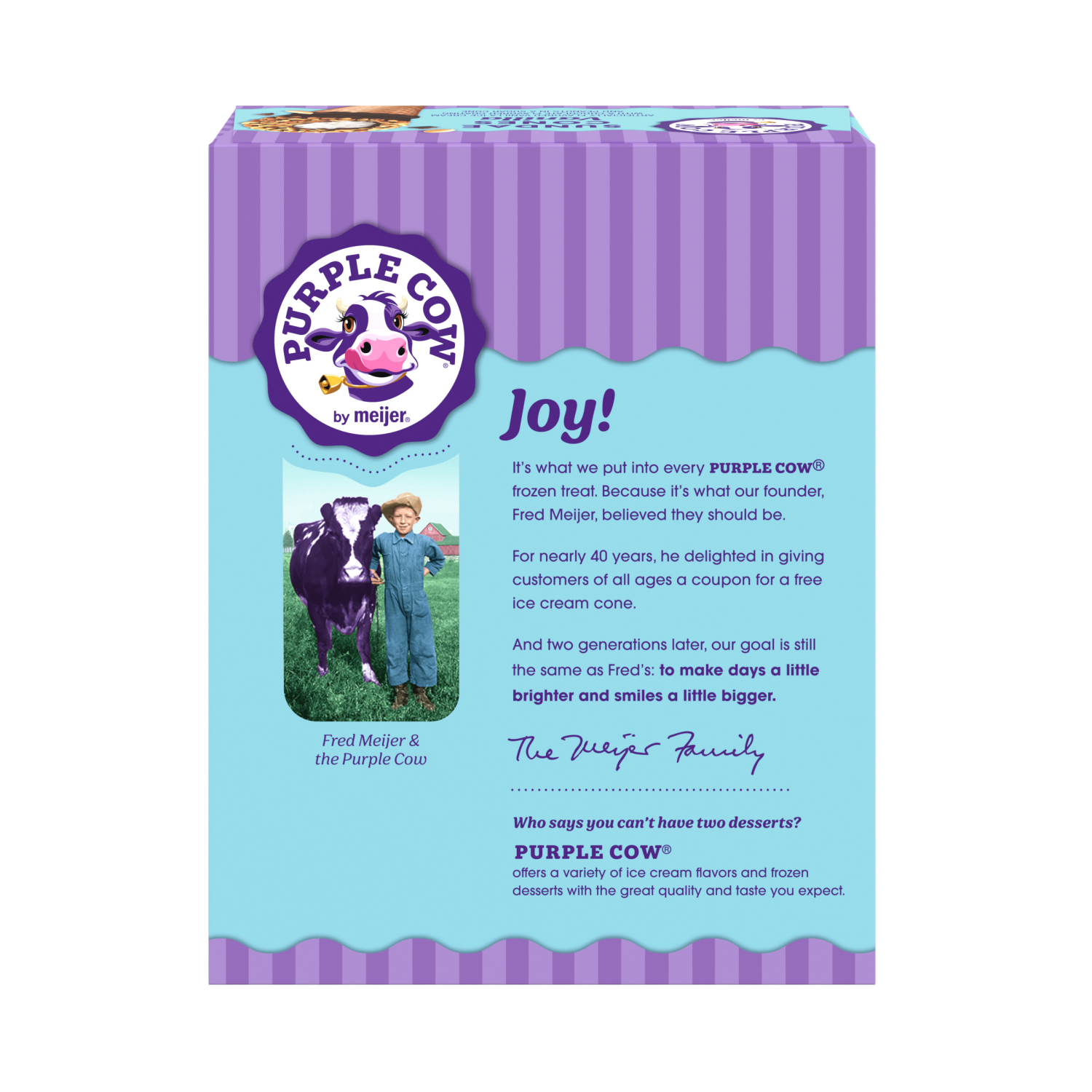 slide 2 of 6, Purple Cow Vanilla Ice Cream Sundae Cones, 4 ct