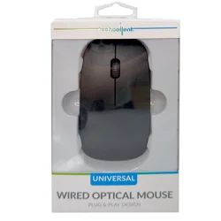Techcellent Wired Mouse Black