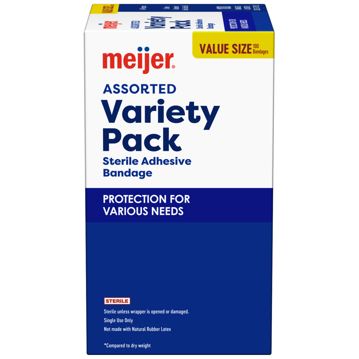 slide 4 of 6, Meijer Variety Pack Adhesive Bandages, 100 ct
