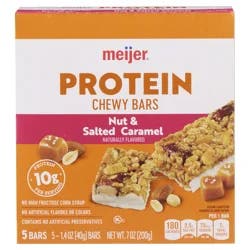 Meijer Nuts & Salted Caramel Chewy Protein Bars