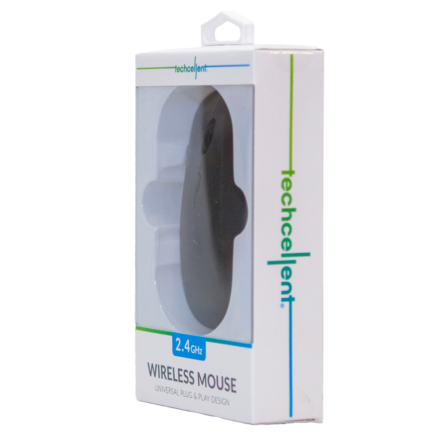 slide 3 of 5, Techcellent Wireless Mouse 3-Button Blk, 1 ct