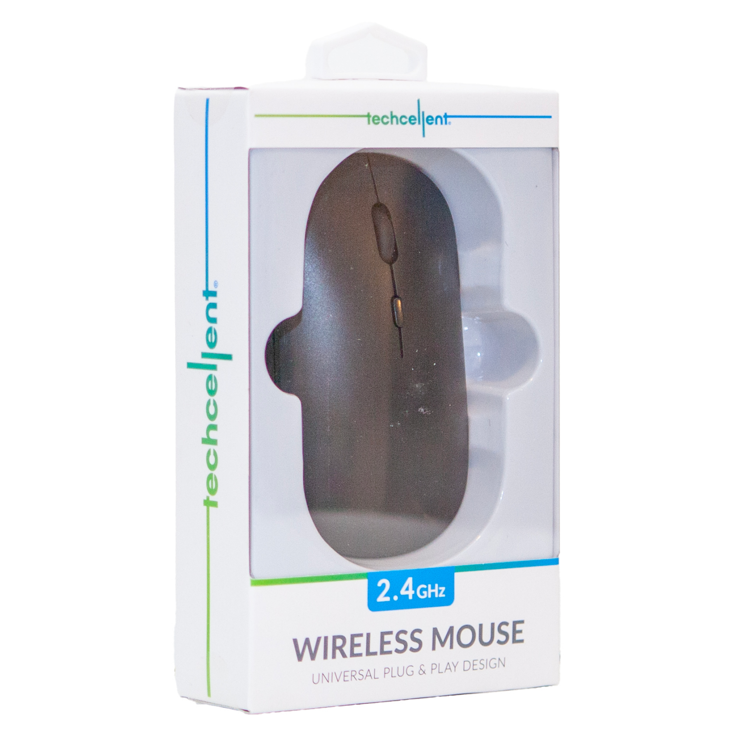 slide 4 of 5, Techcellent Wireless Mouse 3-Button Blk, 1 ct