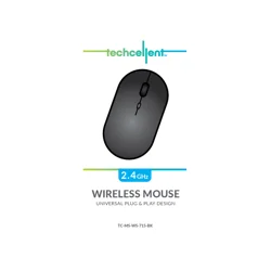 Techcellent Wireless Mouse 3-Button Blk