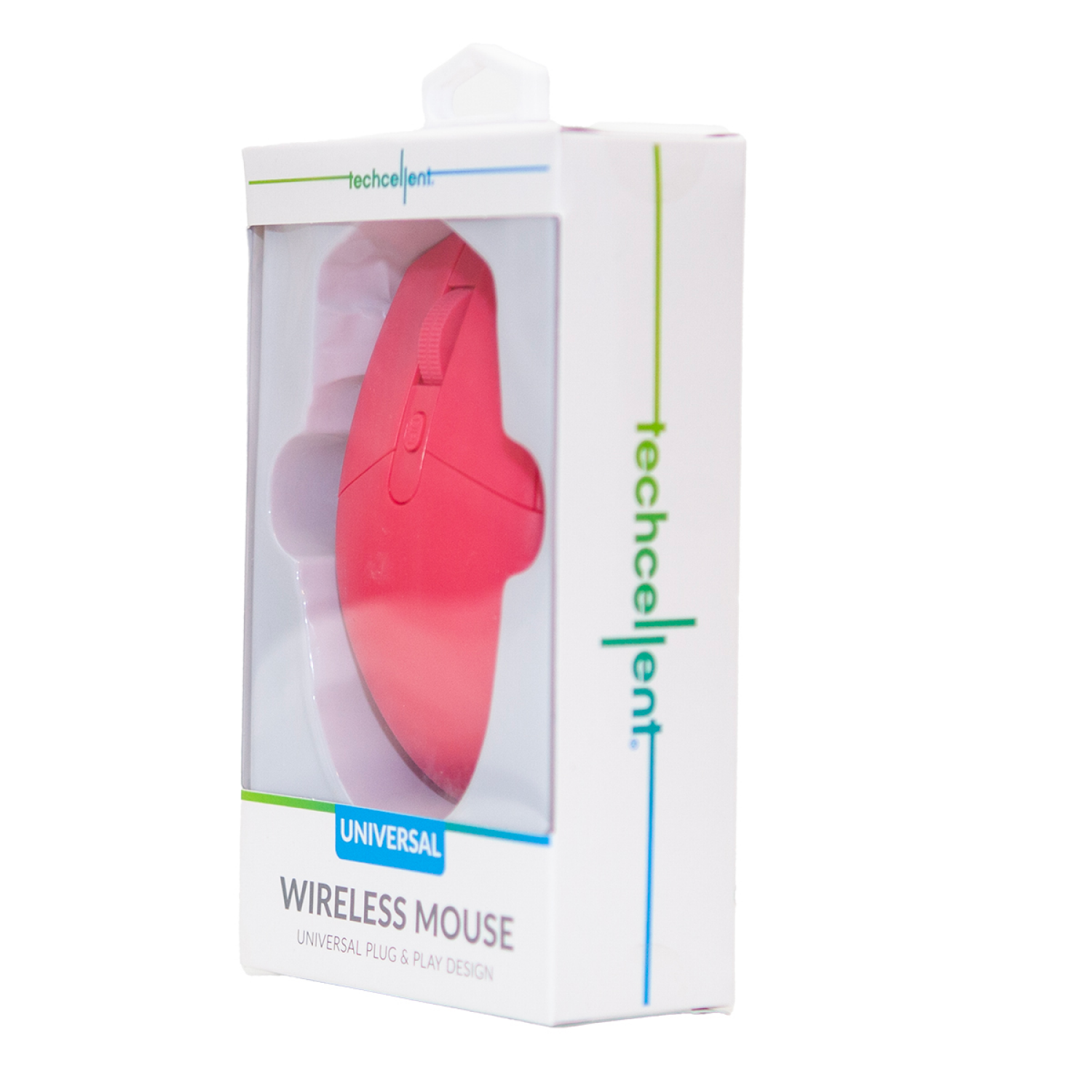 slide 3 of 5, Techcellent Wireless Mouse 4-Button Pink, 1 ct