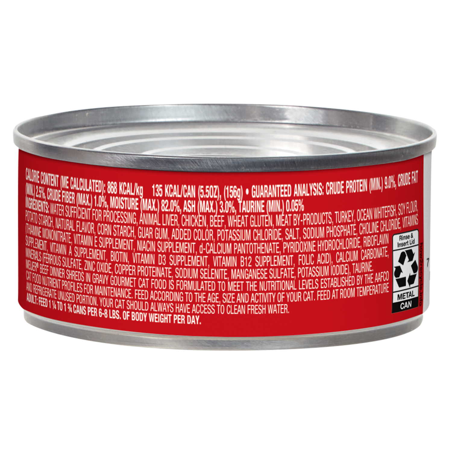 slide 3 of 3, Meijer Wet Cat Beef Dinner, 5.5 oz