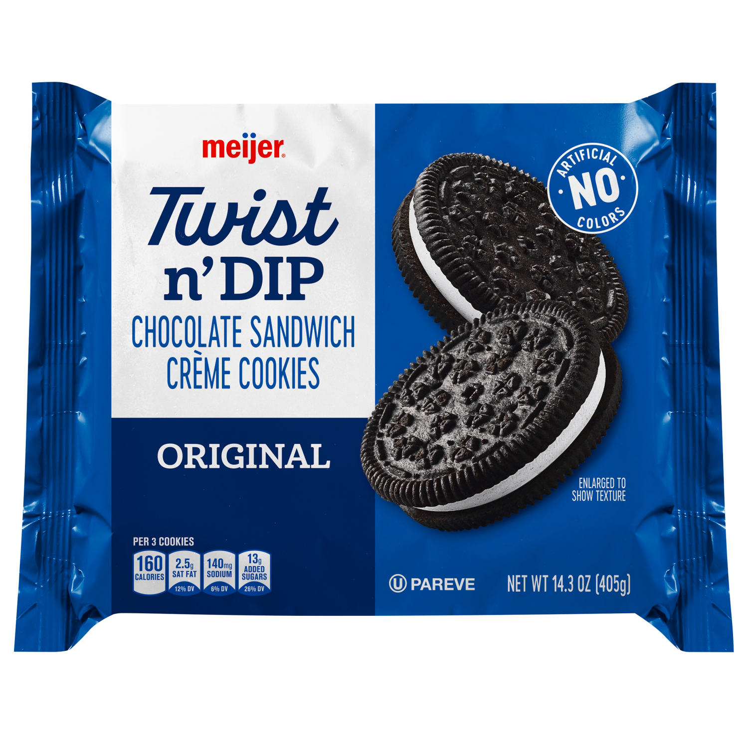 slide 1 of 2, Meijer Original Twist N Dip Cookies, 14.3 Oz, 14.3 oz