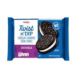 Meijer Double Stuffed Twist N Dip Cookies, 14.3 Oz