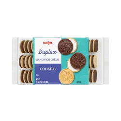 Meijer Duplex Sandwich Crème Cookies, 25 Oz