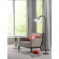Room & Retreat Adjustable Floor Lamp Blk 71"