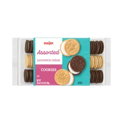 Meijer Assorted Sandwich Crème Cookies, 25 Oz