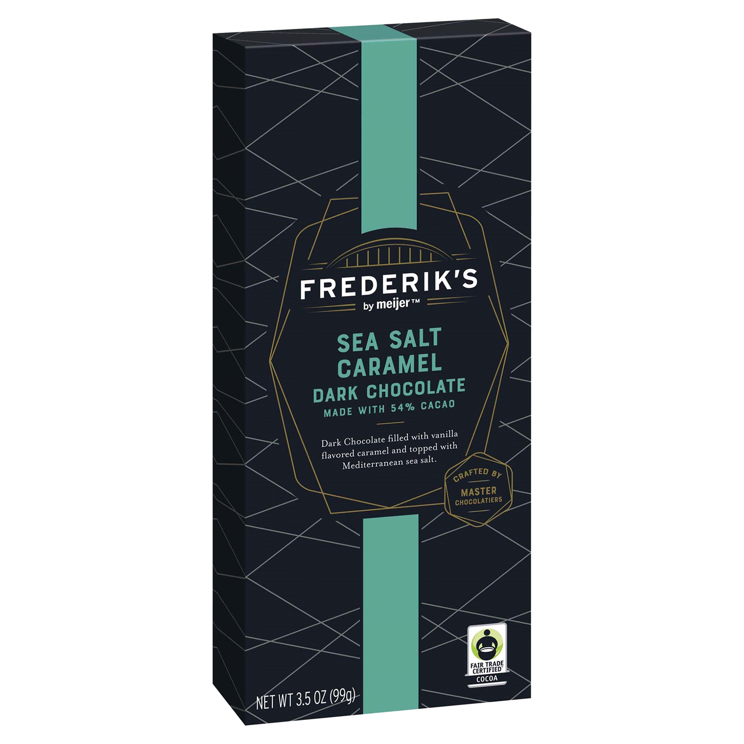 slide 4 of 5, FREDERIKS BY MEIJER Frederik's by Meijer Sea Salt Caramel Dark Chocolate, 3.5 oz