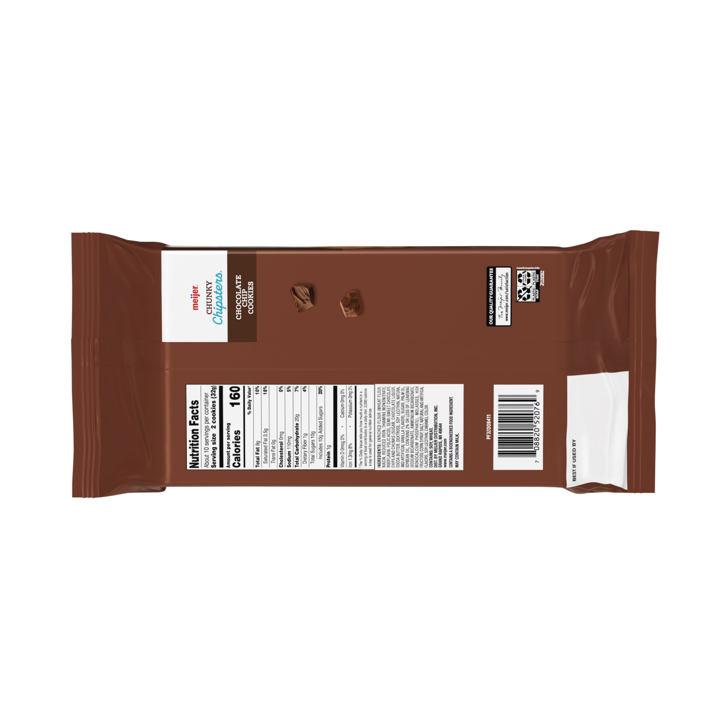 slide 2 of 2, Meijer Chunky Chipsters Chocolate Chip Cookies, 11.75 Oz, 11.75 oz