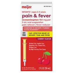 Infant Pain And Fever Oral Suspension Cherry, 2 Oz