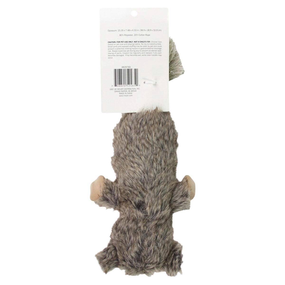 slide 9 of 9, Meijer Realistic Dog Rope Toy, Opossum, 1 ct