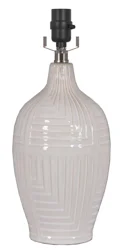 Room & Retreat M&m Off White Ceramic Lamp Base
