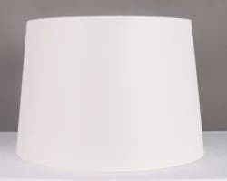 Room & Retreat White Linen Hardback Shade, 14" X 16" X 11"