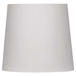 Room & Retreat Linen Drum Hardback Shade, 10" X 12" X 11", White