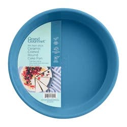 Grand Gourmet Non-Stick Ceramic Coated 9in Round Cake Pan (Light Blue)