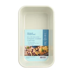 Grand Gourmet Non-Stick Ceramic Coated 5in x 9in Loaf Pan (Cream)