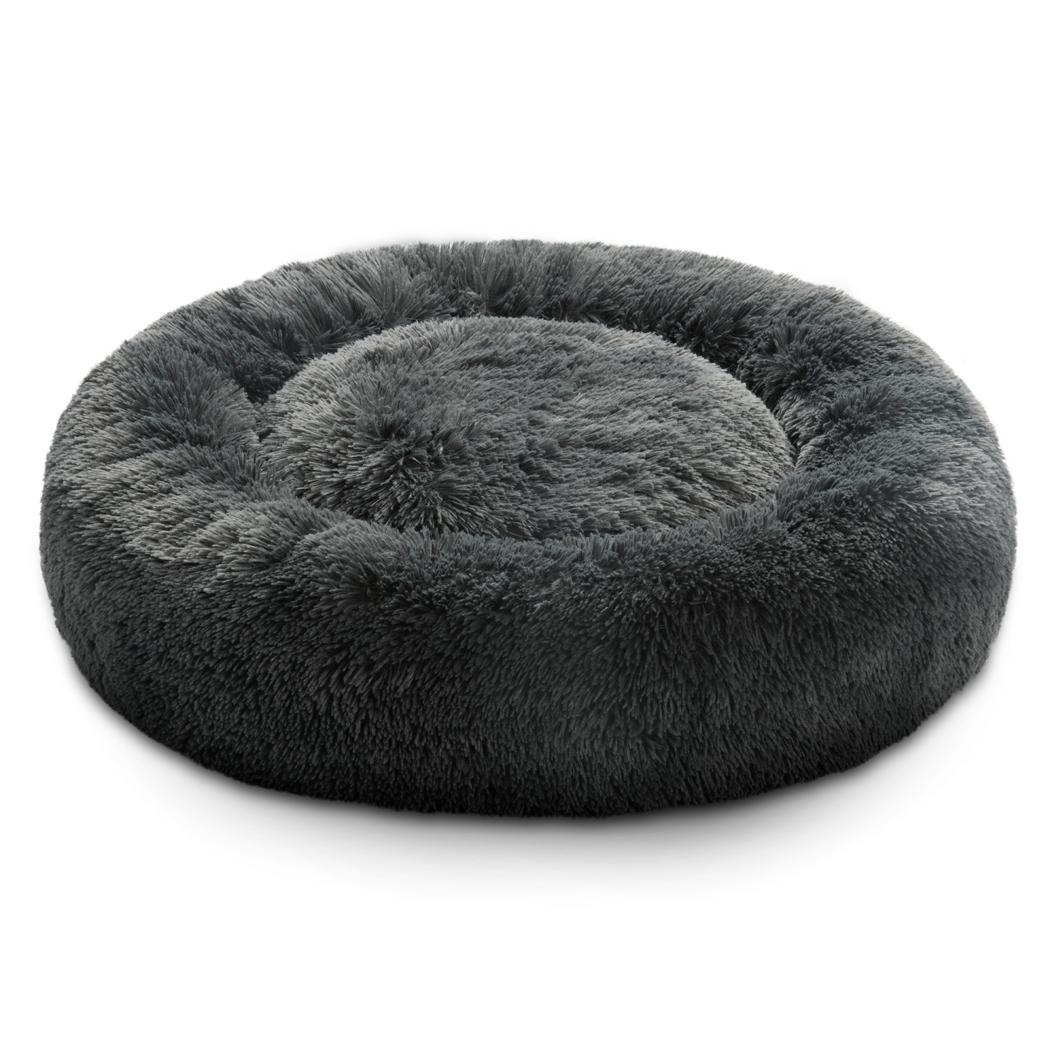 slide 2 of 2, MEIJER CAT BED 18" LONG FAUX GREY, 1 ct