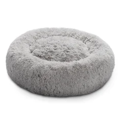 MEIJER CAT BED 18" LONG FAUX GREY