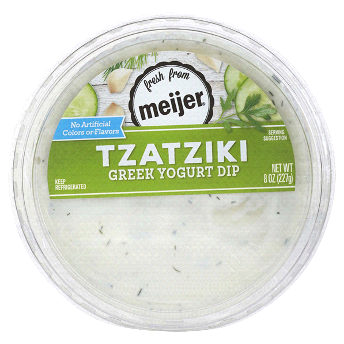 slide 1 of 9, Fresh from Meijer Tzatziki Dip, 8 oz, 8 oz