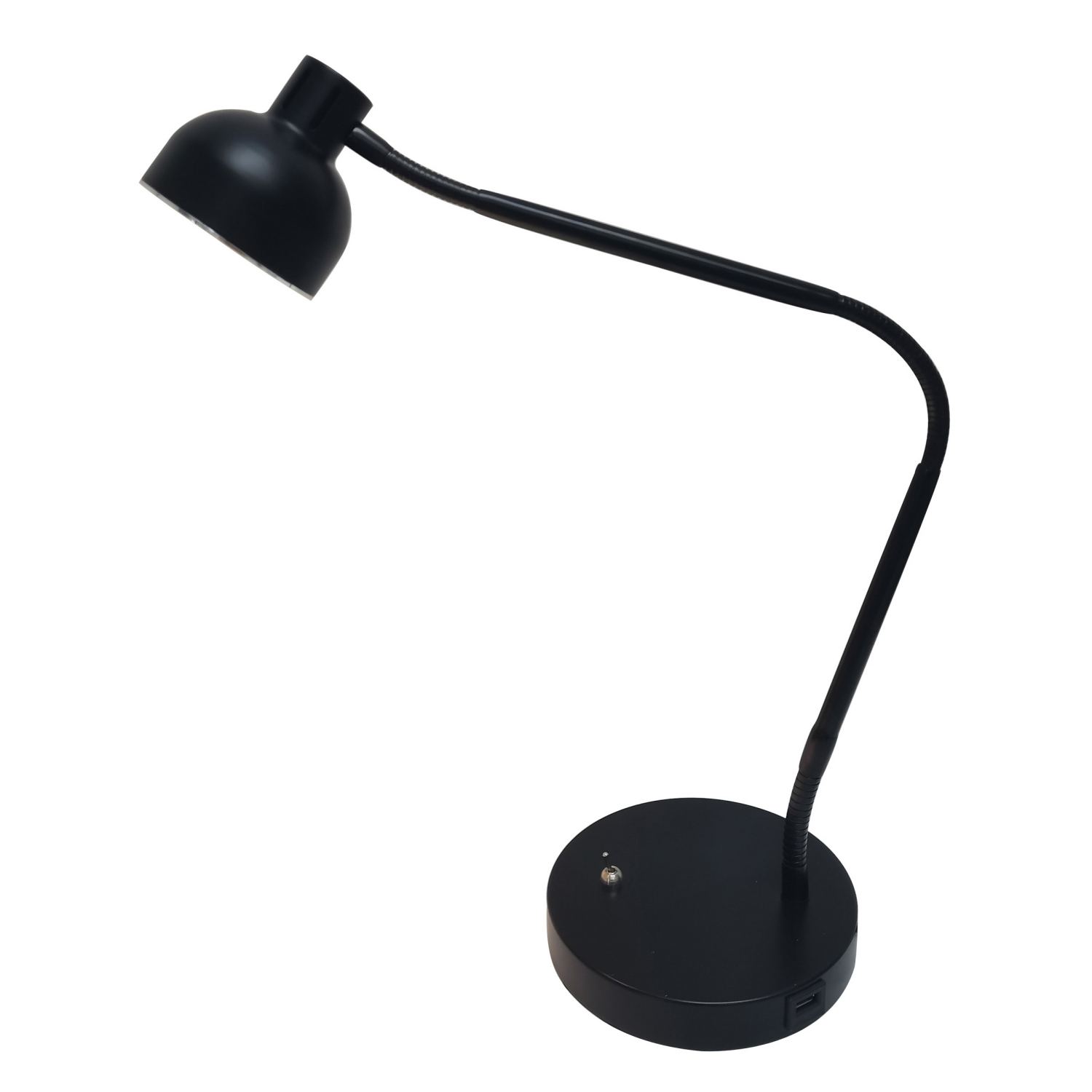 slide 2 of 4, ROOM & RETREAT Home Led Triple Gooseneck Architect Desk Lamp - Black, 1 ct
