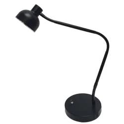 ROOM & RETREAT Home Led Triple Gooseneck Architect Desk Lamp - Black