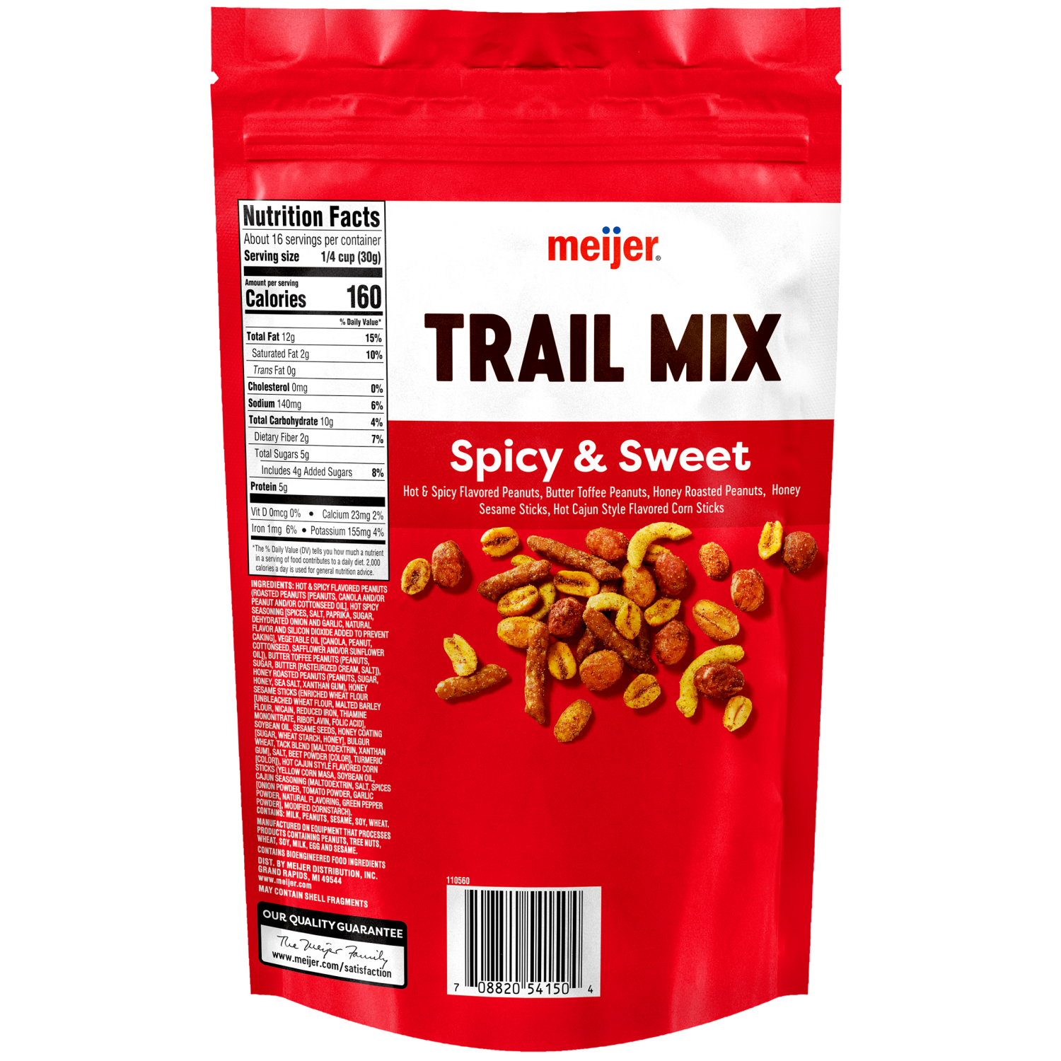 slide 2 of 2, Meijer Spicy and Sweet Trail Mix, 17 OZ, 17 oz