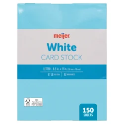 Meijer Brand 150ct. White Card Stock