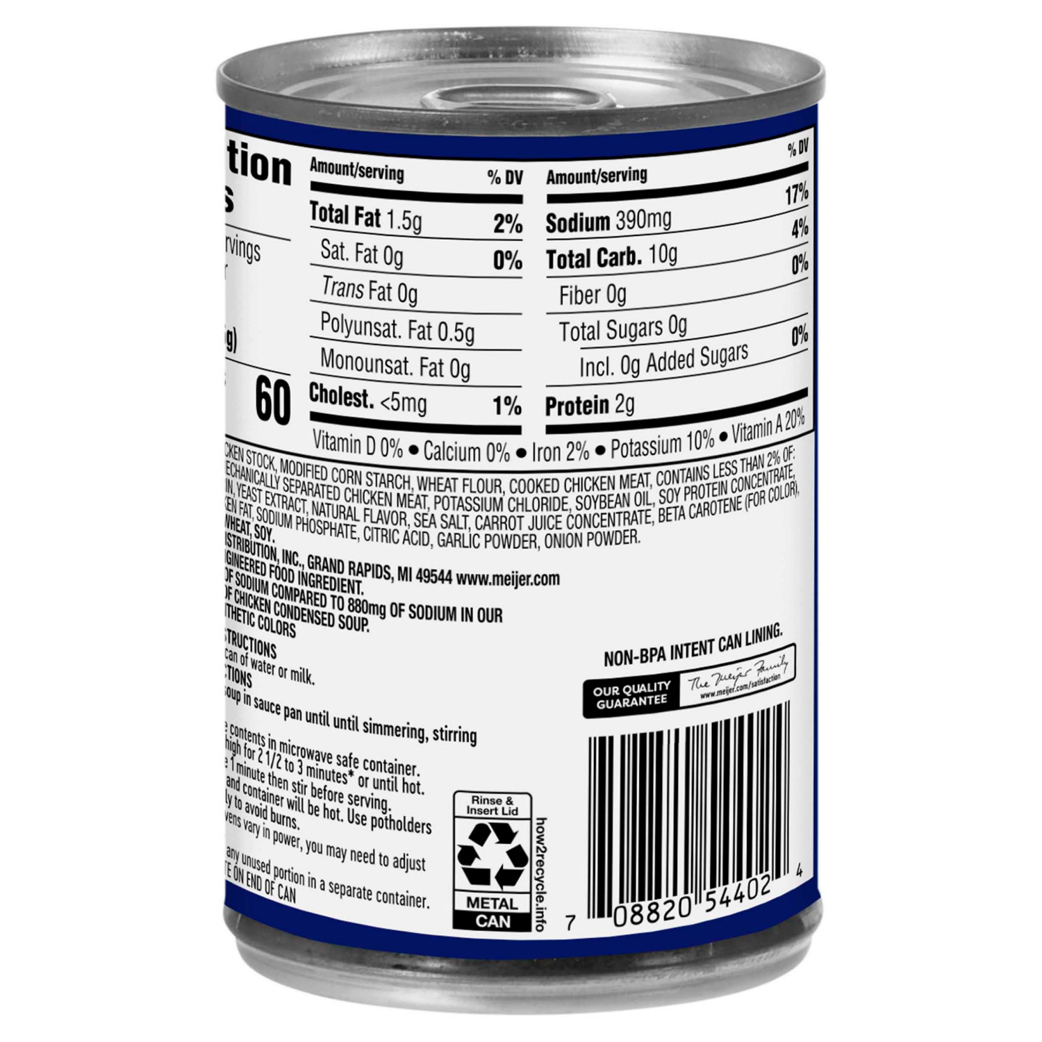 slide 2 of 4, Meijer Reduced Sodium Cream of Chicken Soup, 10.5 oz