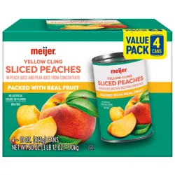 Meijer Peaches In Juice /