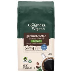 Organic Decaf House Blend Ground Coffee, 10 Oz