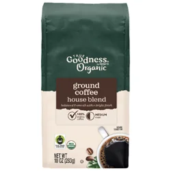 Organic House Blend Ground Coffee, 10 Oz