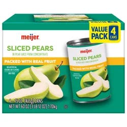 MEIJER PEARS IN JUICE 4 PK/15 OZ