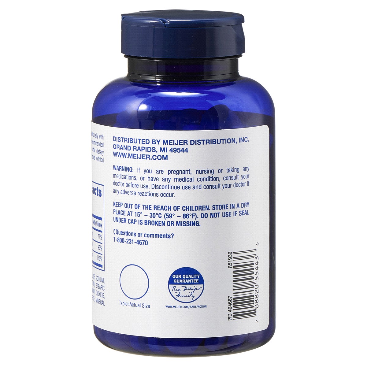 slide 5 of 9, MEIJER WELLNESS MW CAL/MAG/ZINC 1000/400/15MG Tab 250Ct, 400/15mg, 250 ct