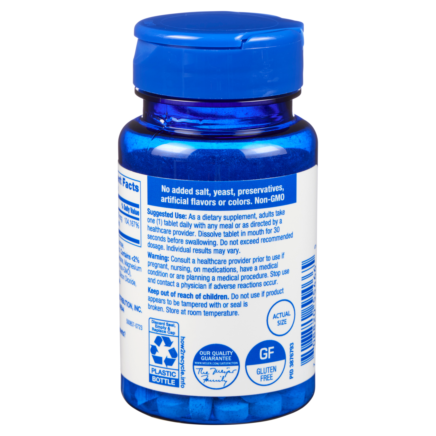 slide 2 of 3, MEIJER WELLNESS Meijer Vitamin B12 2500mcg Dietary Supplement Tablets, 60 ct