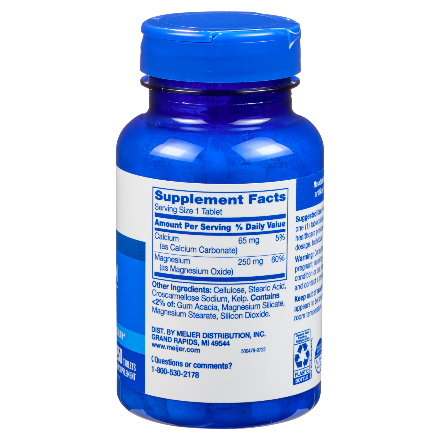 slide 3 of 3, MEIJER WELLNESS Meijer Magnesium, 250 ct; 250 mg