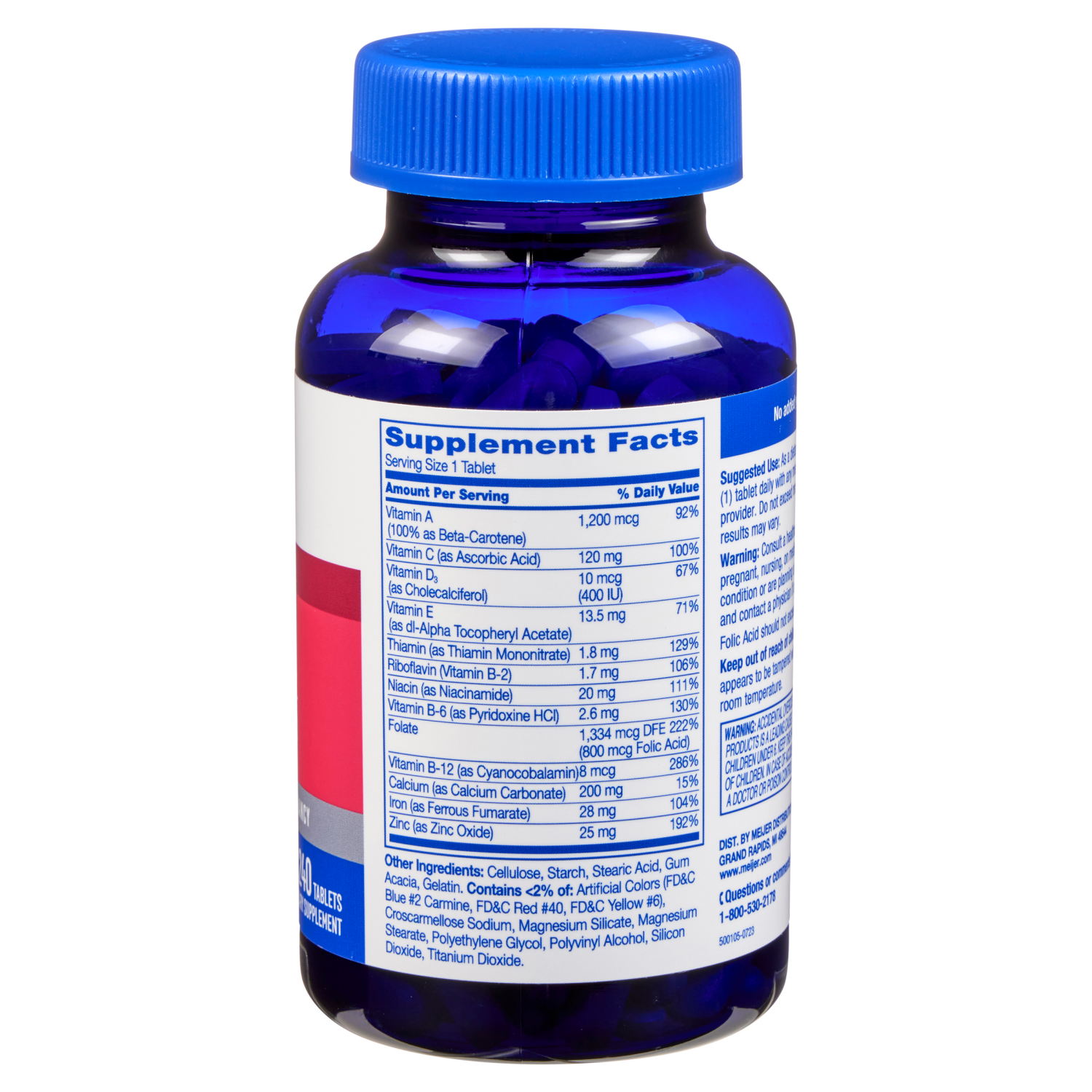 slide 3 of 3, MEIJER WELLNESS Meijer Bb Prenatal Vitamin, 240 ct