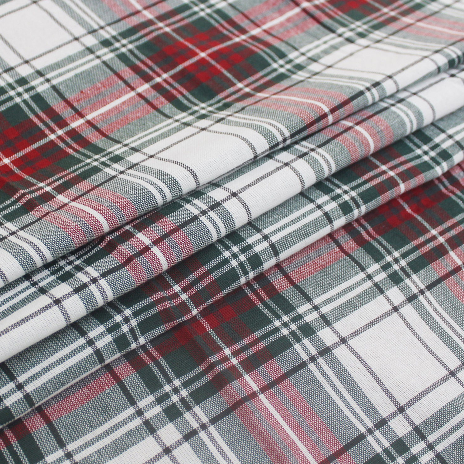 slide 3 of 4, December Home Red Martin Christmas Plaid Tablecloth, 60 In X 102 In, 60 x 102