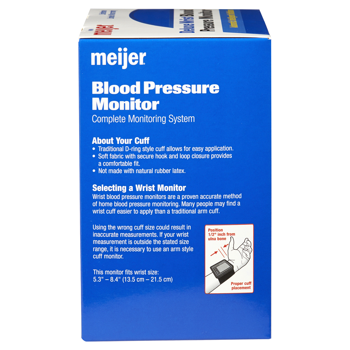 slide 4 of 4, Meijer Deluxe Wrist Blood Pressure Monitor, 1 ct