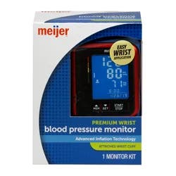 Meijer Deluxe Wrist Blood Pressure Monitor, 1 ct