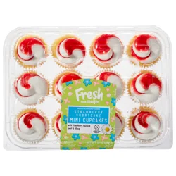 FRESH FROM MEIJER Meijer Mini Strawberry Shortcake Cupcakes /