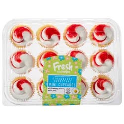 FRESH FROM MEIJER Meijer Mini Strawberry Shortcake Cupcakes /