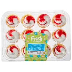 FRESH FROM MEIJER Meijer Mini Strawberry Shortcake Cupcakes /