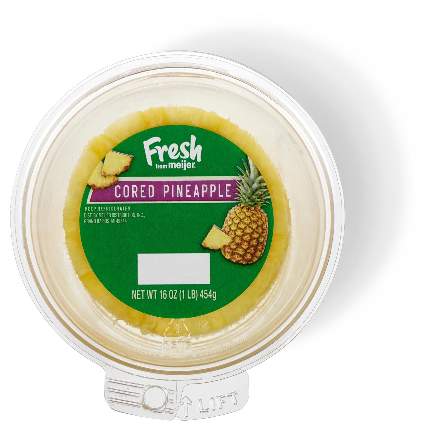 slide 1 of 3, Fresh From Meijer Cored Pineapple, 16 Oz., 16 oz